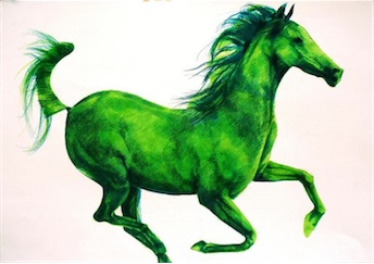 Green Wind Horse